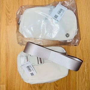 NWT Lululemon Everywhere Belt Bag - WHITE OPAL -Updated Longer Strap- Fanny Pack